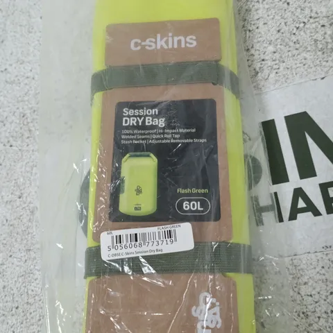 C-SKINS SESSION DRY BAG 60L – FLUORESCENT GREEN