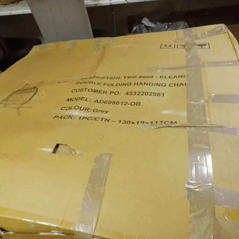 ELEANOR DOUBLE FOLDING HANGING CHAIR - COLLECTION ONLY