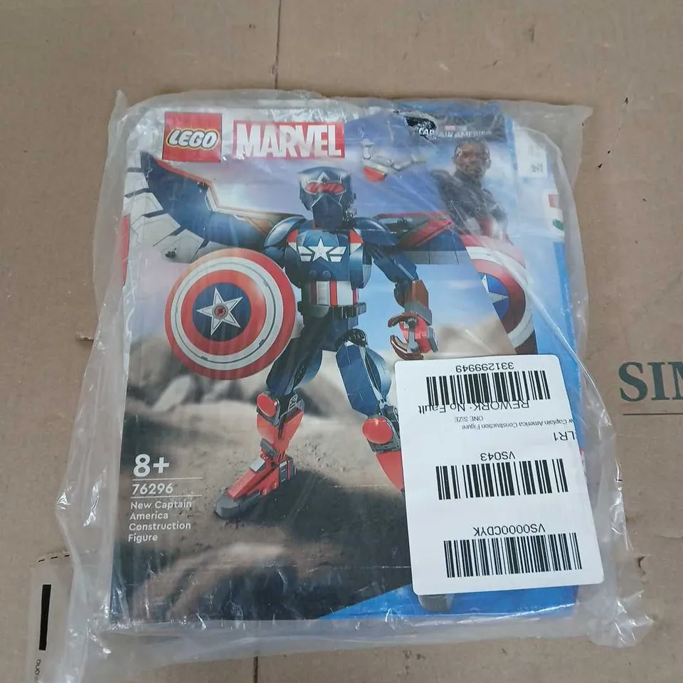 BOXED LEGO MARVEL NEW CAPTAIN AMERICA CONSTRUCTION FIGURE 76296