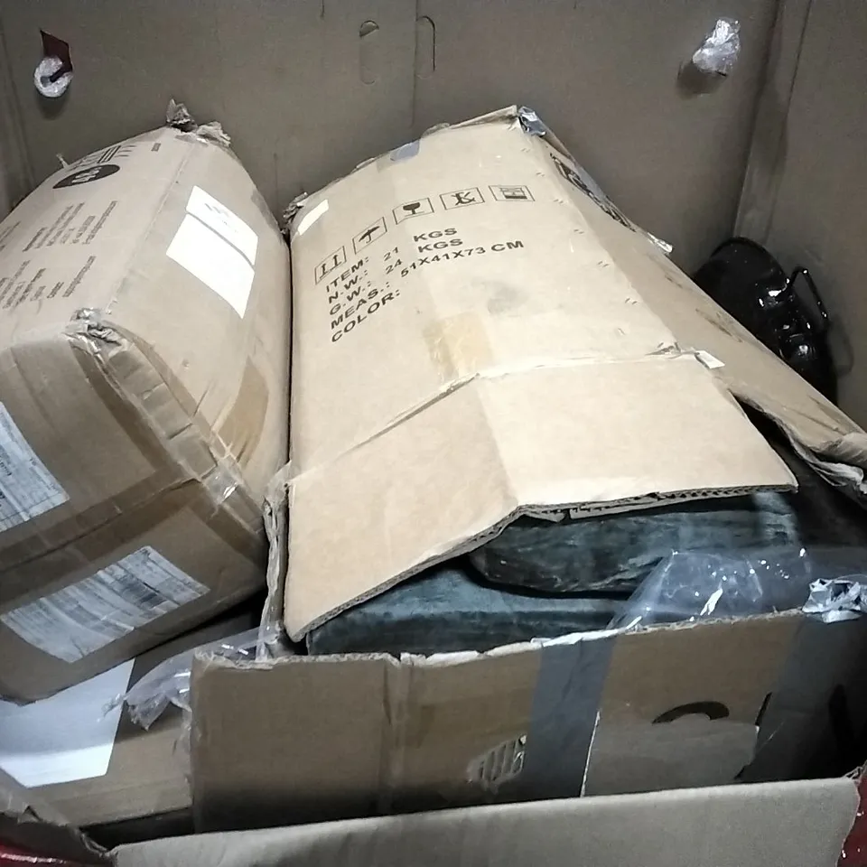 PALLET CONTAINING ASSORTED PRODUCTS INCLUDING CORNER DESK, DERMOT HEATER, SLIMLINE HEATER & AQUARIUM LED LIGHT