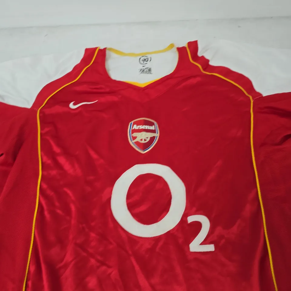 ARSENAL FC 2004/05 HOME SHIRT - SIZE XL