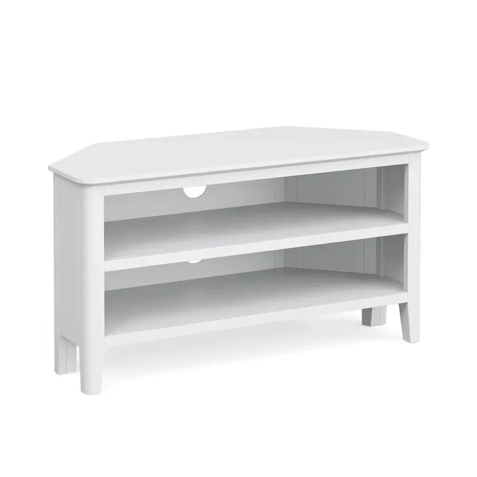 BOXED LINESVILLE TV STAND FOR TVS UP TO 42" - WHITE (1 BOX)