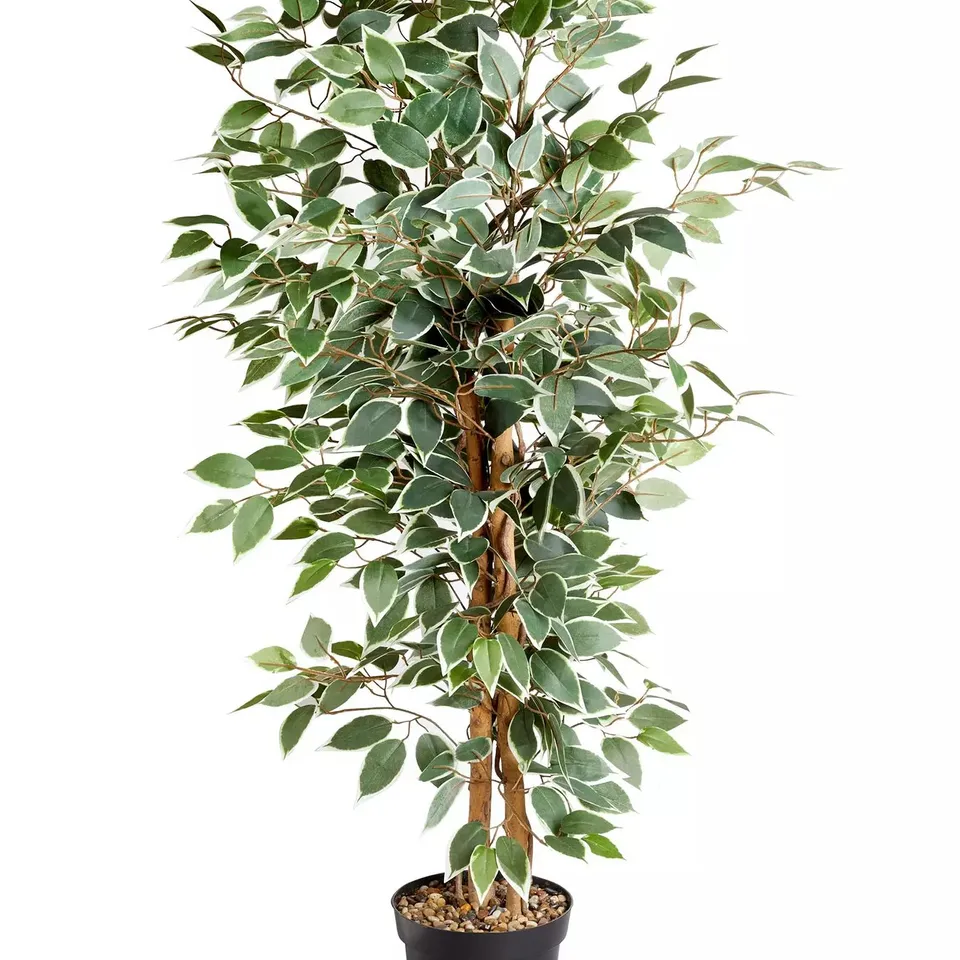 FAUX DÉCOR BY SMART GARDEN PRODUCTS WEEPING FIG ARTIFICIAL PLANT IN POT - COLLECTION ONLY  RRP £44