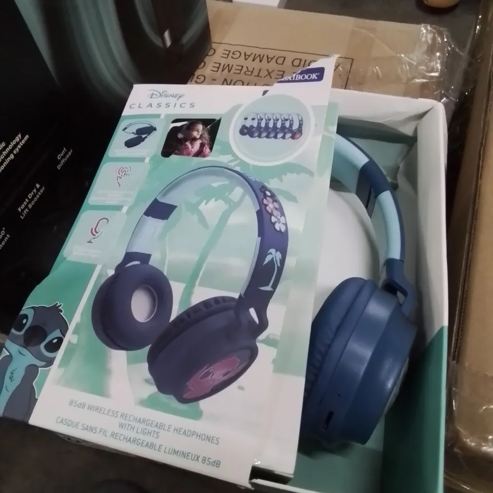 DISNEY STITCH 3D RECHARGEABLE HEADPHONES WITH LIGHTS