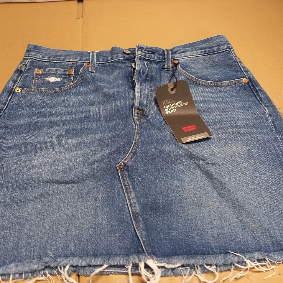 LEVIS HIGH-RISE DECONSTRUCTED SKIRT - 32