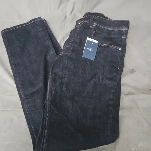 HACKETT LONDON MEN'S JEANS – DARK WASH DENIM, UK 34R (REGULAR)