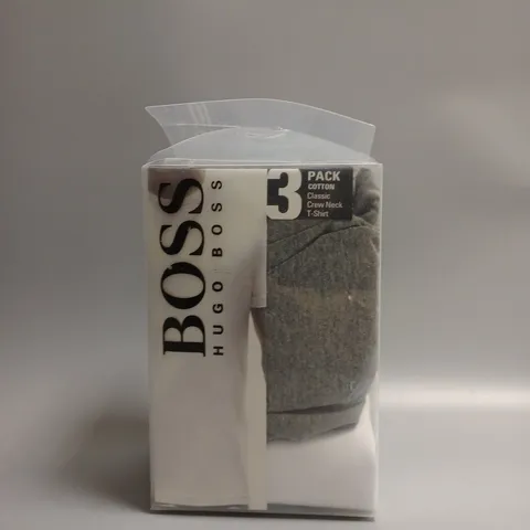 HUGO BOSS 3 PACK CREW NECK T-SHIRT SIZE M