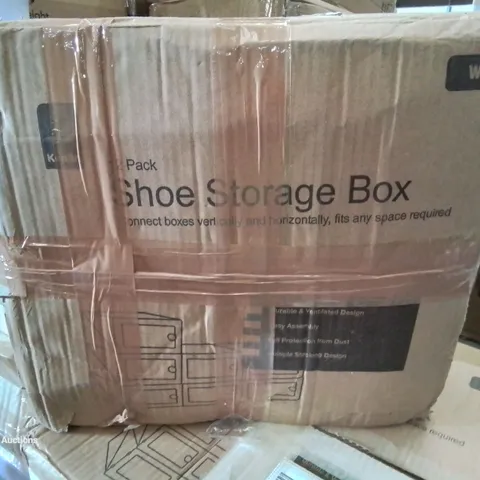 BOXED 12 PACK OF SHOE STORAGE BOXES