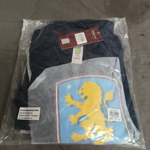 VILLA 2 PACK PYJAMAS – KIDS, 6-7Y, NAVY WITH CREST