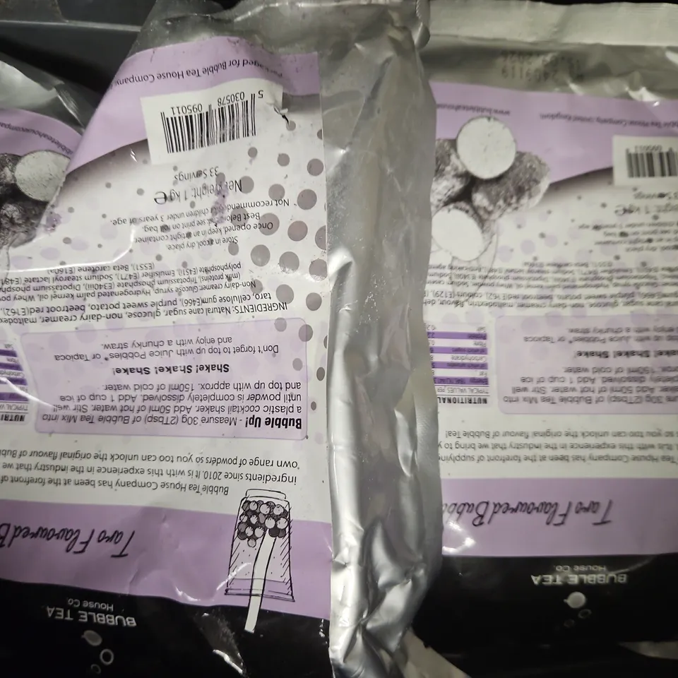 BOX OF APPROXIMATELY 5 ASSORTED FOOD AND DRINK ITEMS TO INCLUDE BUBBLE TEA, AND GRIND COFFEE