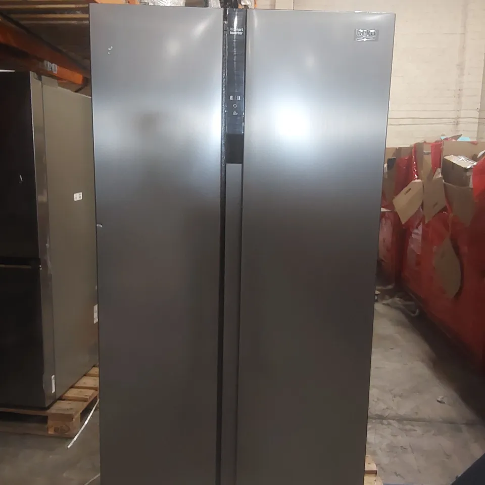 BEKO PRO FROST FREE ASL1532PX AMERICAN-STYLE FRIDGE FREEZER - BRUSHED STEEL