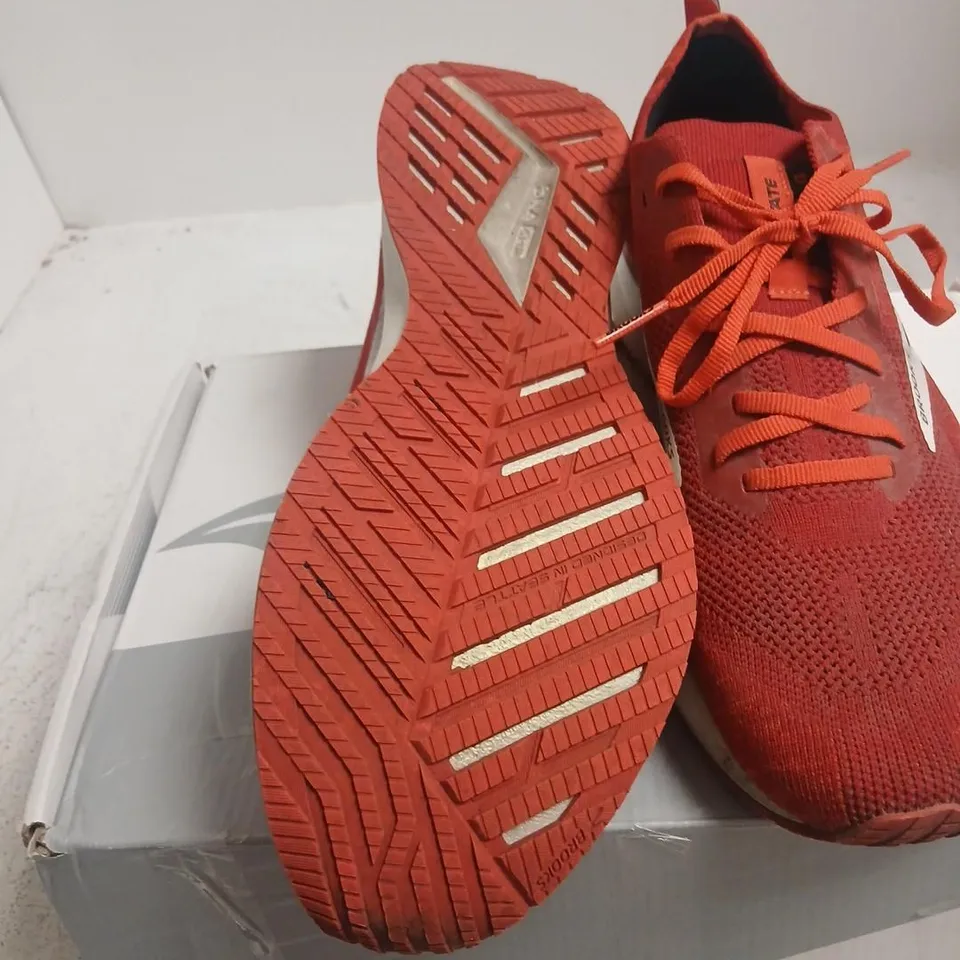 BROOKS LEVITATE RUNNING SHOES - RED, UK 9 (US 10) – BOXED