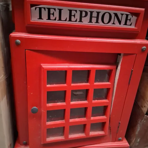 TELEPHONE BOX SMALL BEDSIDE-DAMAGED