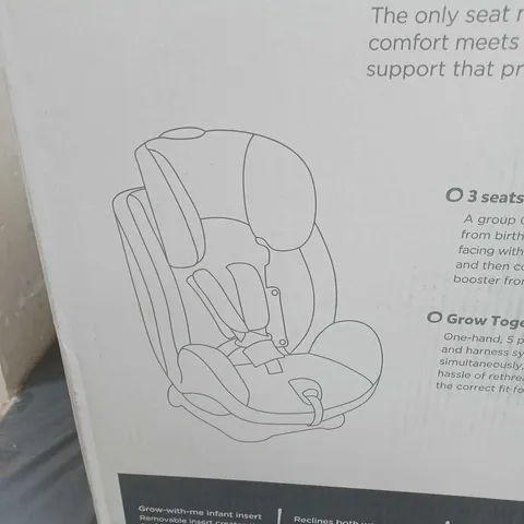 BOXED JOIE STAGES GROUP 0+/1/2 CAR SEAT - COAL