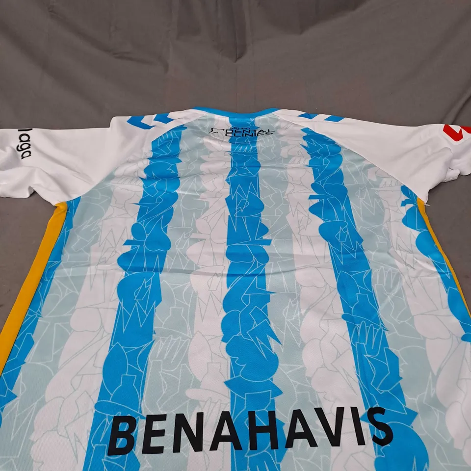 MALAGA FC HOME SHIRT SIZE L