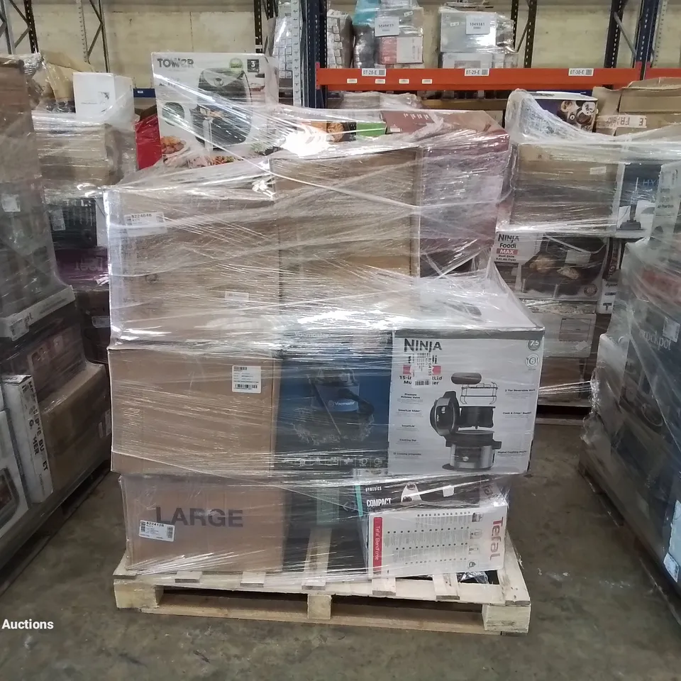 PALLET OF APPROXIMATELY 23 UNPROCESSED RAW RETURN HOUSEHOLD AND ELECTRICAL GOODS TO INCLUDE;