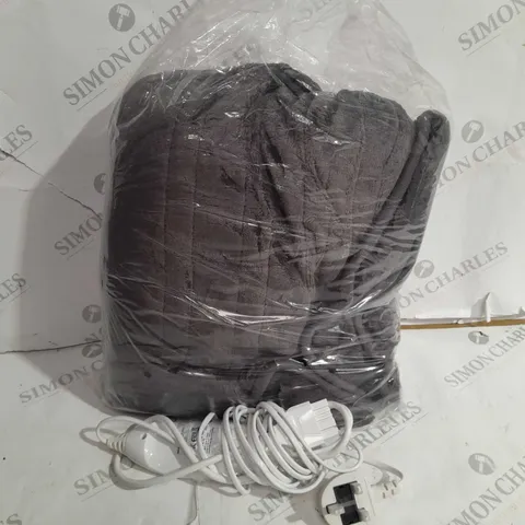 BOXED COZEE HOME HEATED BLANKET IN CHARCOAL
