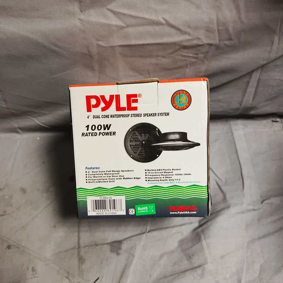 PYLE DUAL CONE WATERPROOF STEREO SPEAKER SYSTEM – 100W