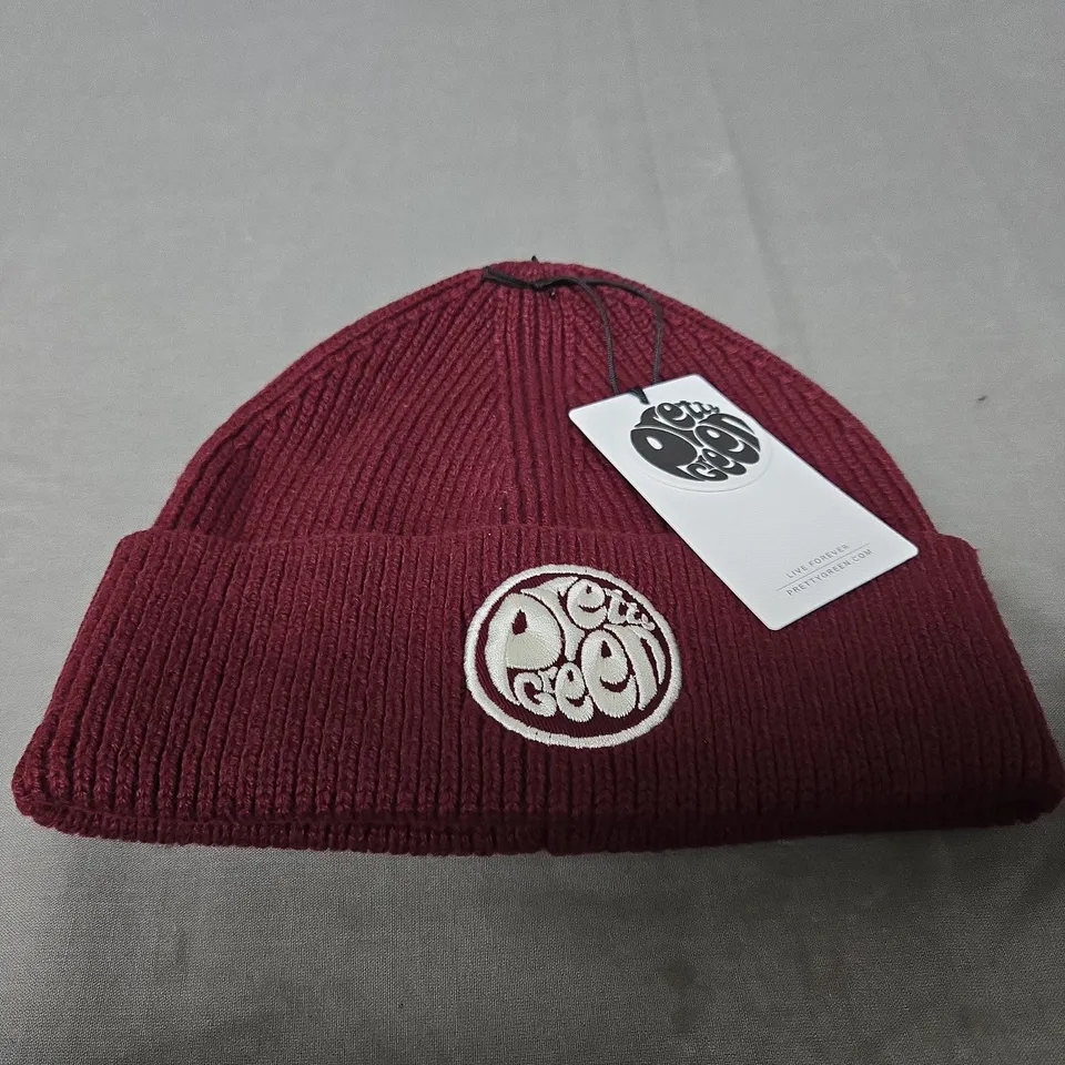 PRETTY GREEN LOGO KNIT BEANIE 