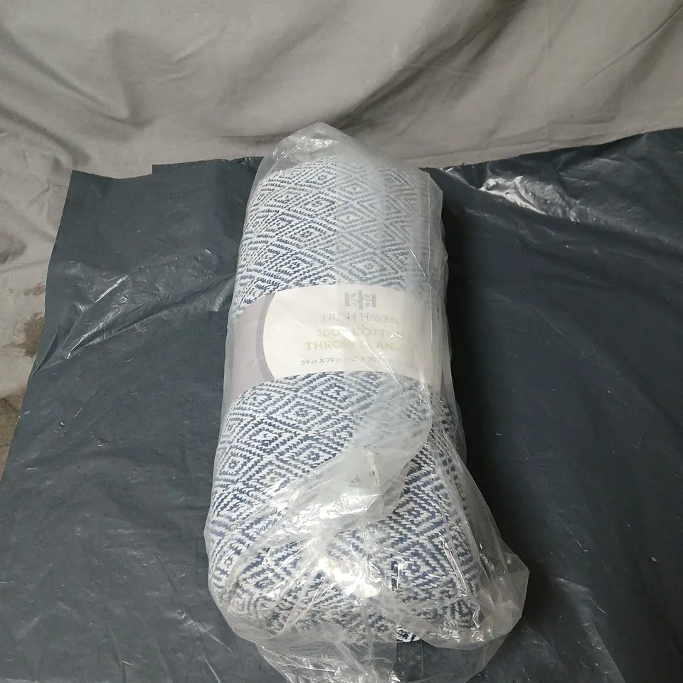 HUSH HAVEN 100% COTTON HEAVY BLANKET 150 X 200CM