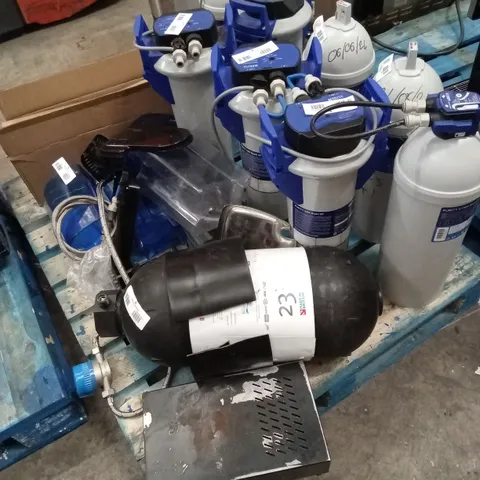 PALLET OF ASSORTED CATERING COFFEE MACHINE PARTS, ACCESSORIES AND PIECES