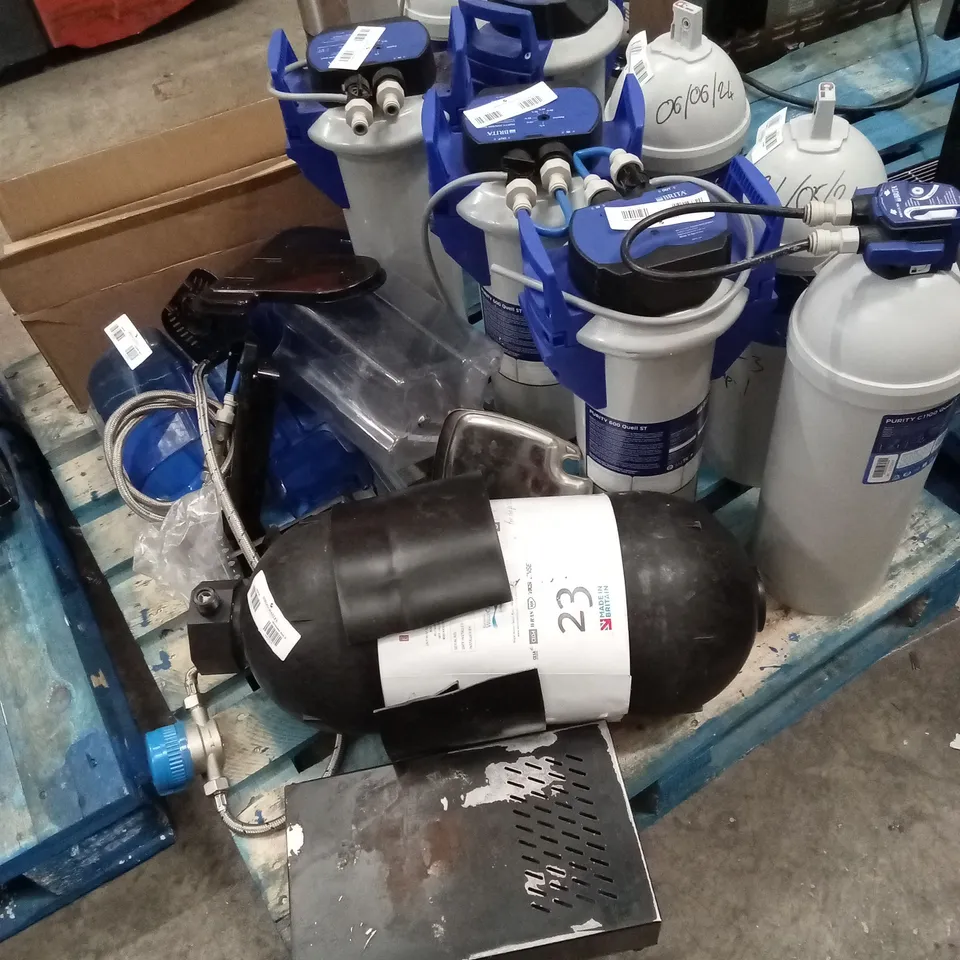 PALLET OF ASSORTED CATERING COFFEE MACHINE PARTS, ACCESSORIES AND PIECES