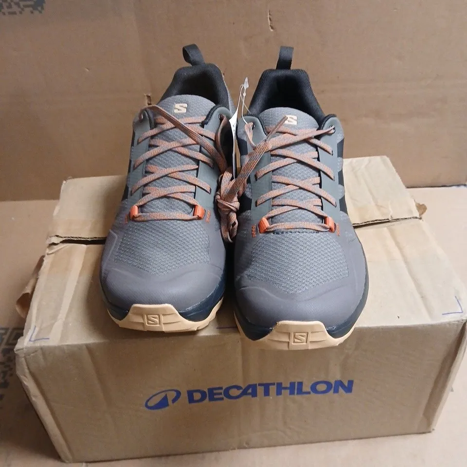 SALOMON OUTDOOR SHOES – GREY/BLUE, MEN’S – BOXED UK SIZE 6.5