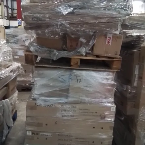 PALLET CONTAINING ASSORTED ITEMS TO INCLUDE: JACK AND JILL PLAY BENCHES, WAS BASIN ECT.