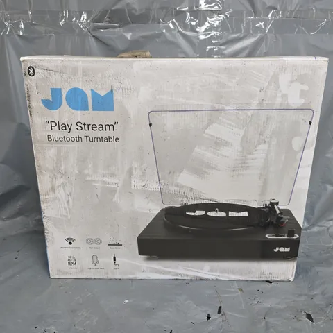 BOXED JAM PLAY STREAM BLUETOOTH TURNTABLE 