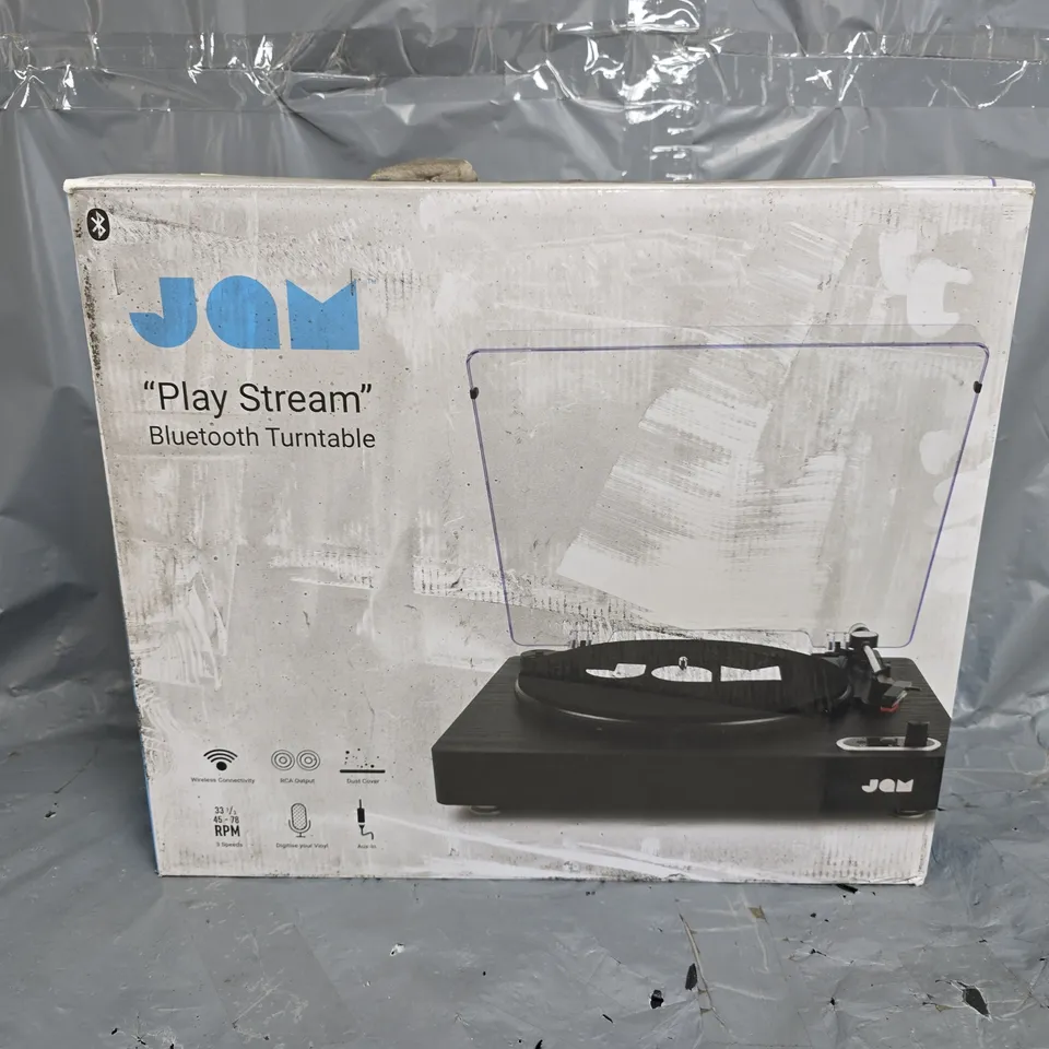 BOXED JAM PLAY STREAM BLUETOOTH TURNTABLE 