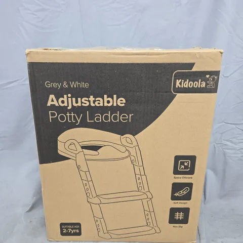 KIDOOLA GREY & WHITE ADJUSTABLE POTTY LADDER