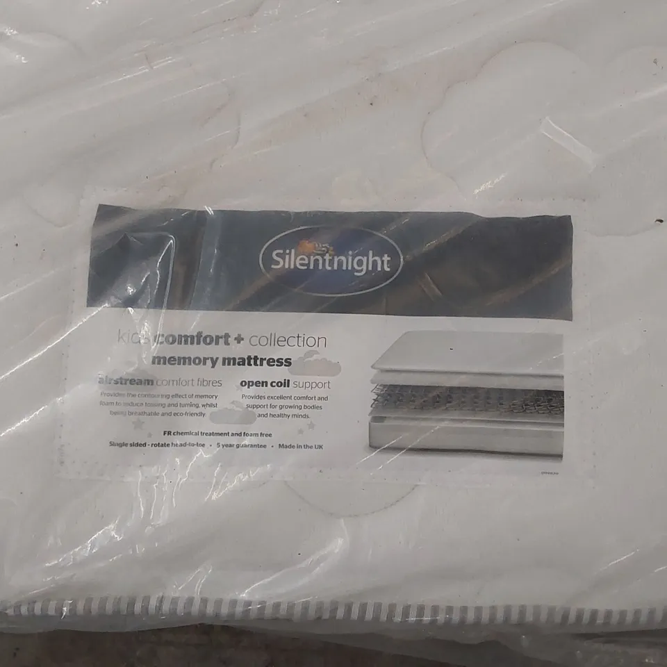 QUALITY BAGGED SILENTNIGHT 3FT SINGLE KIDS COMFORT MEMORY FOAM MATTRESS 