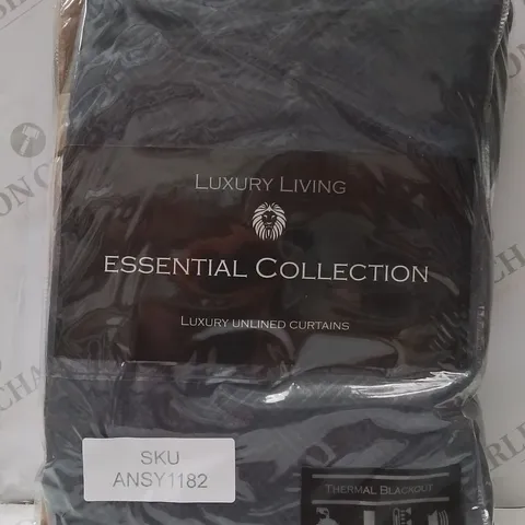 BRAND NEW LUXURY LIVING ESSENTIAL COLLECTION THERMAL BLACKOUT CURTAINS 66" X 72"