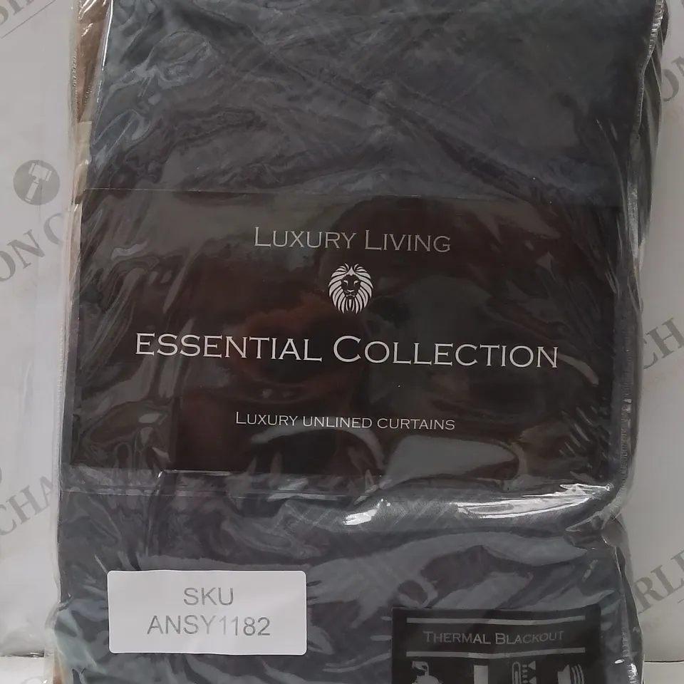 BRAND NEW LUXURY LIVING ESSENTIAL COLLECTION THERMAL BLACKOUT CURTAINS 66" X 72"