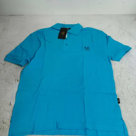 VERSACE 19.69 ITALIA TURQUOISE POLO SHIRT – MEDIUM