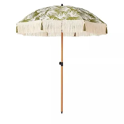 GARDEN STORIES HOT HOUSE PRINTED 2M TASSEL PARASOL