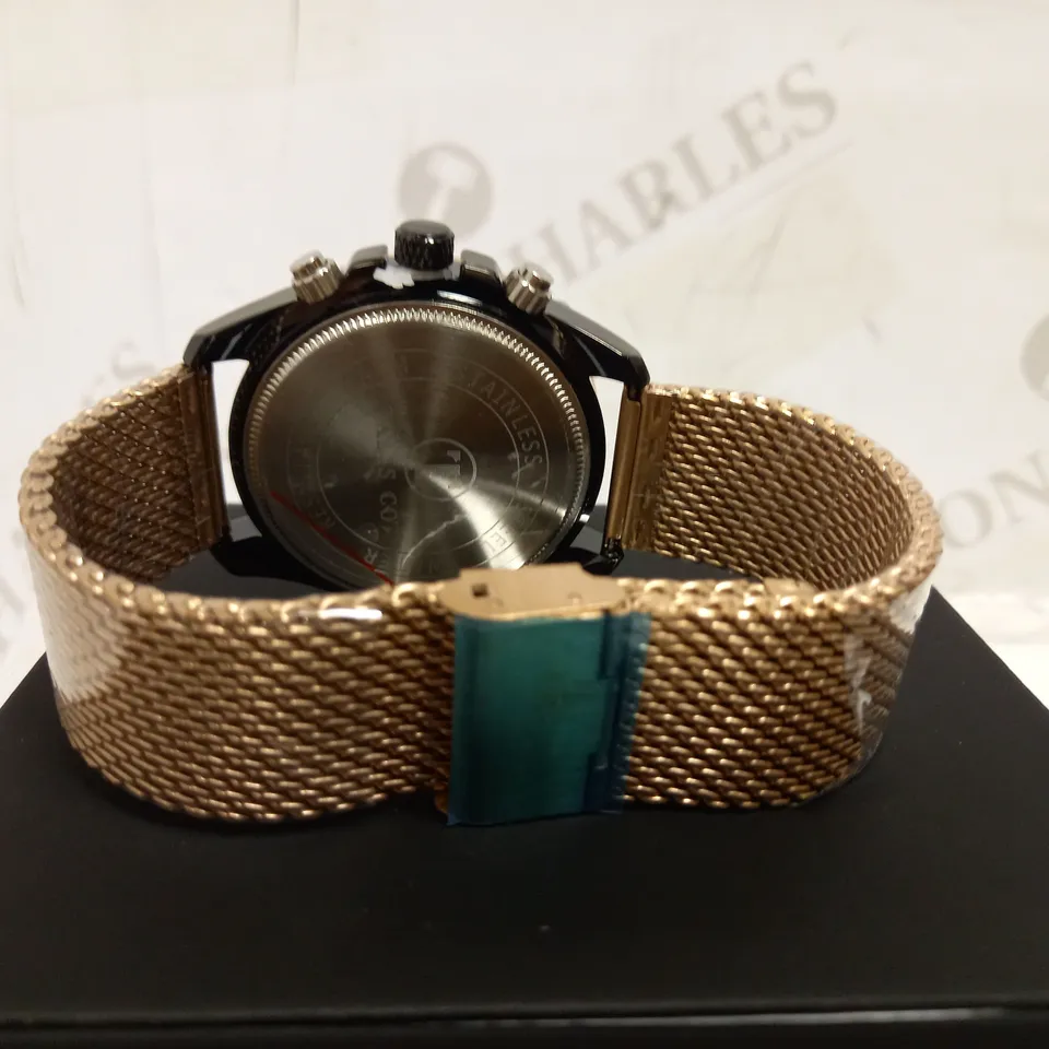 TALIS CO CHRONOGRAPH STYLE MESH STRAP WRISTWATCH RRP £550