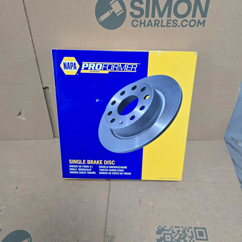 NAPA PROFORMER SINGLE BRAKE DISC ROTOR (BOXED)