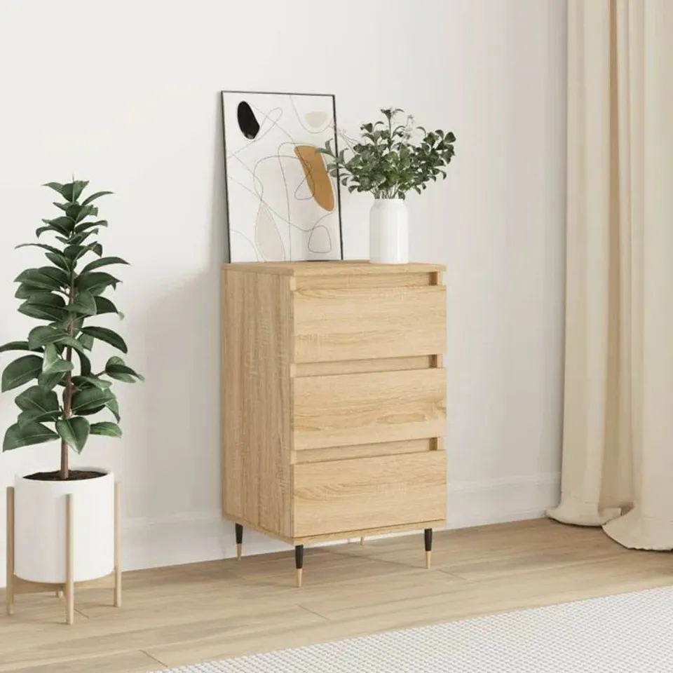 BOXED MALEESA 3 DRAWER CHEST OF DRAWERS
