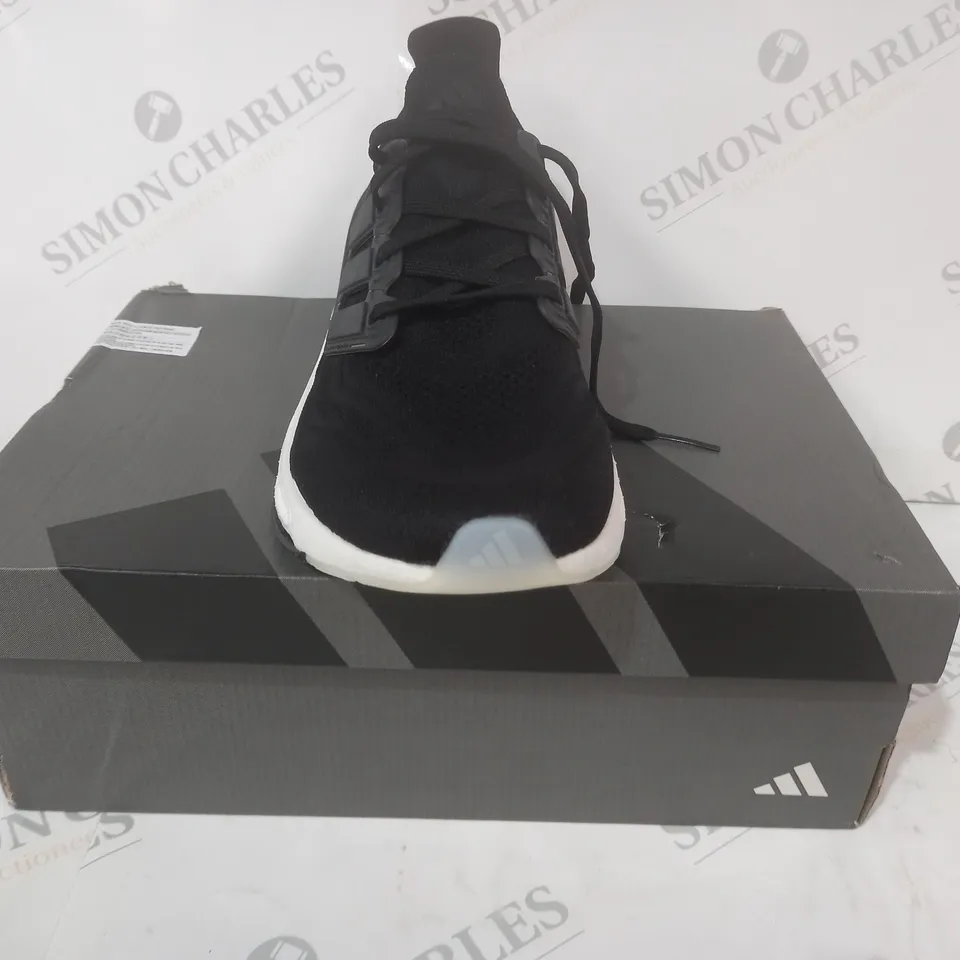 BOXED PAIR OF ADIDAS ULTRABOOST LIGHT SHOE SIN BLACK UK SIZE 9