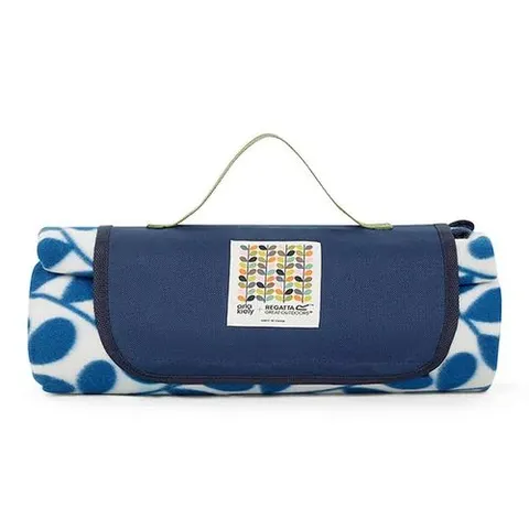 BRAND NEW REGATTA X ORLA KIELY PRINTED PICNIC BLANKET JASMINE FLOWER BLUE