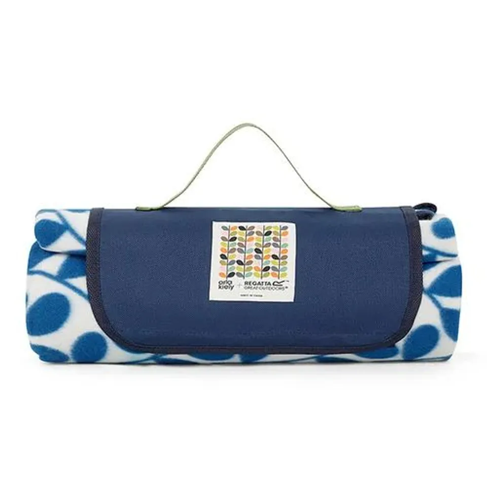 BRAND NEW REGATTA X ORLA KIELY PRINTED PICNIC BLANKET JASMINE FLOWER BLUE