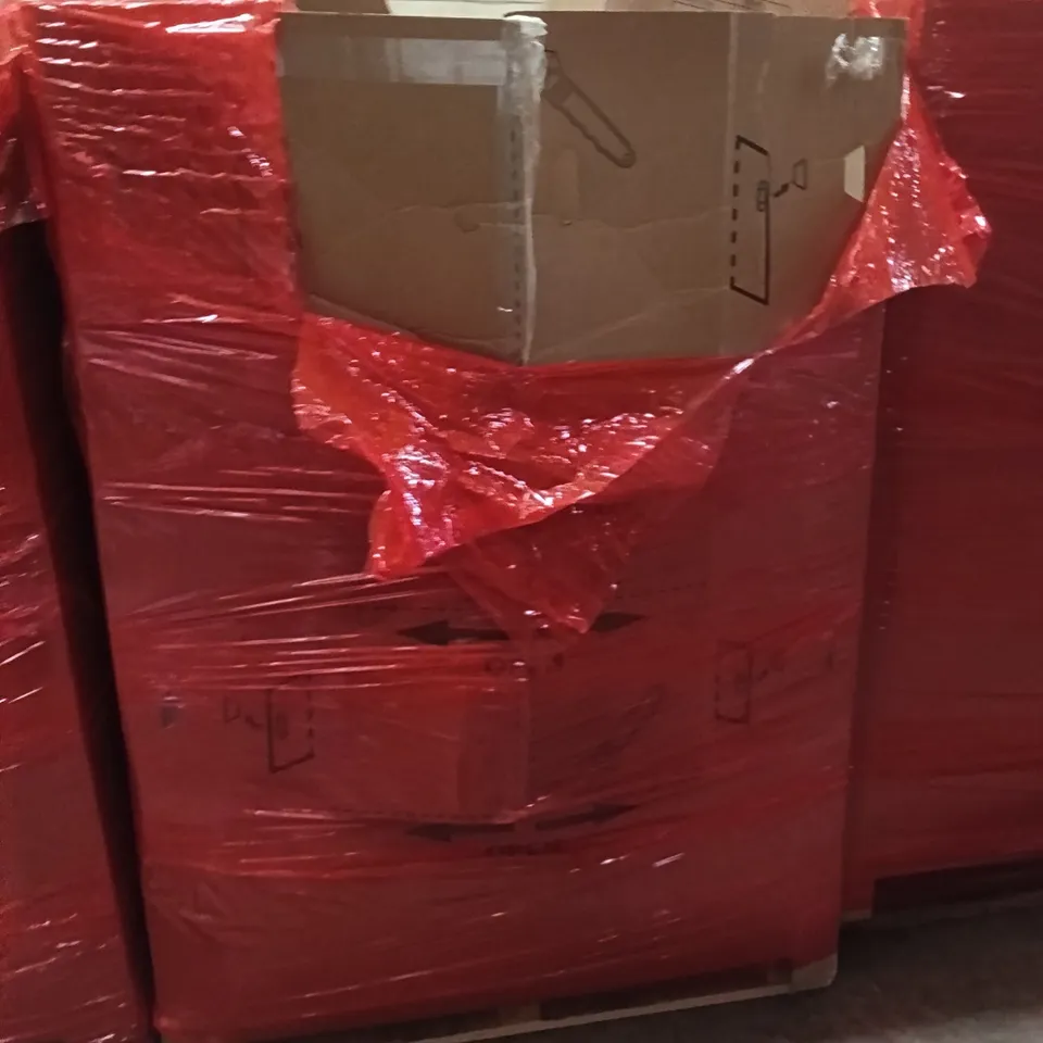 PALLET OF ASSORTED ITEMS INCLUDING - COOKWARE SET, PATIO HEATER , FLOOR 
