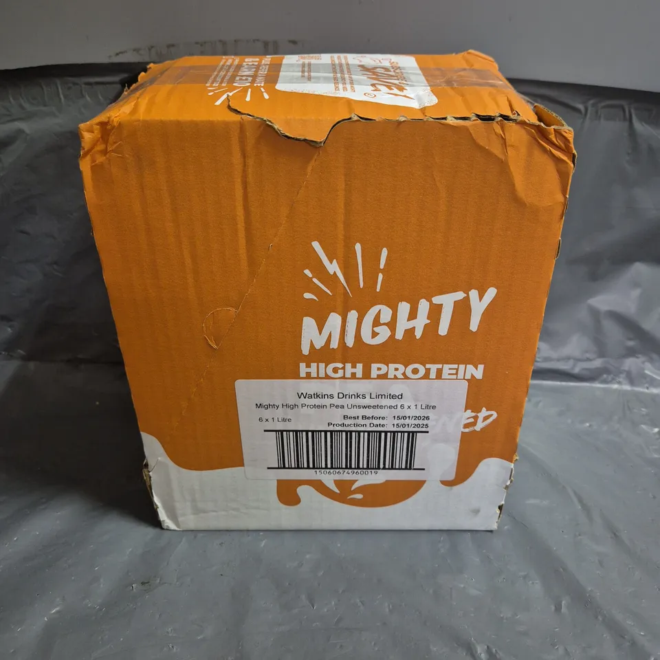 MIGHTY X6 HIGH PROTEIN PEA UNSWEETENED DRINKS 1L
