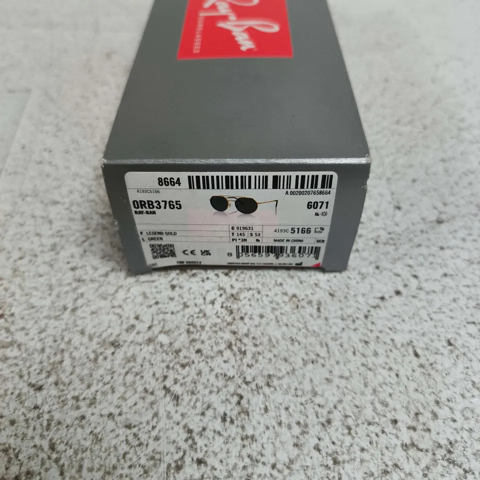 RAY BAN LEGEND GOLD SUNGLASSES BOXED