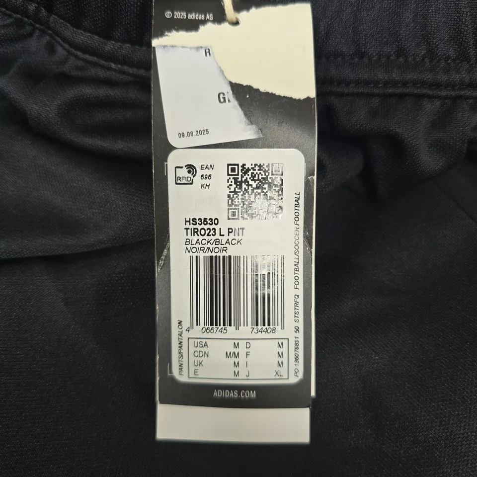 ADIDAS TIRO23 TRAINING PANTS – BLACK, MEN’S UK M
