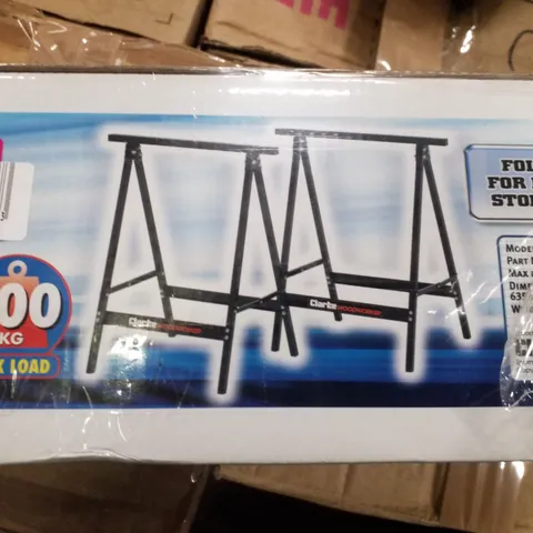 BOXED CLARKE CT100PR FOLDING WORK STAND (PAIR)