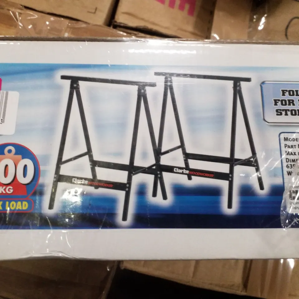 BOXED CLARKE CT100PR FOLDING WORK STAND (PAIR)