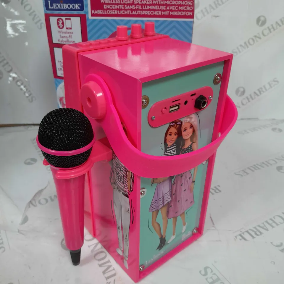 BOXED BARBIE TRENDY PORTABLE BLUETOOTH SPEAKER WITH MICROPHONE  RRP £49.99