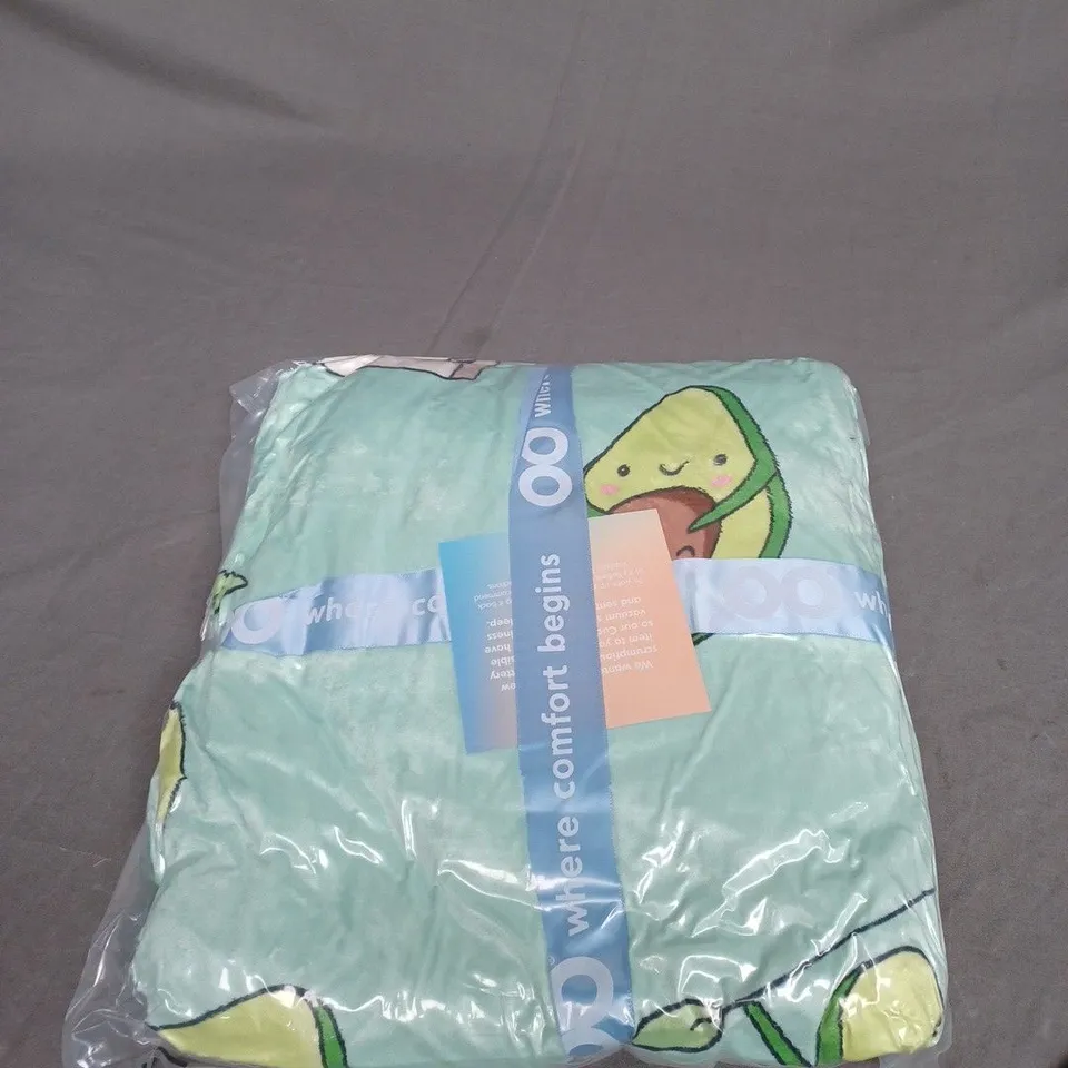 SEALED OODIE HOODED OVERSIZED BLANKET - AVACADO